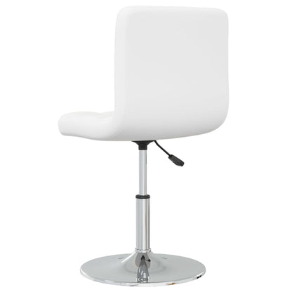 vidaXL Chaise de salle à manger similicuir blanc