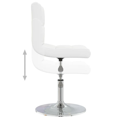 vidaXL Chaise de salle à manger similicuir blanc
