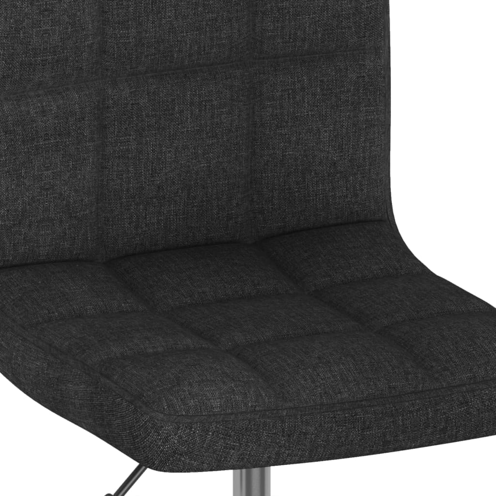 vidaXL Esszimmerstühle 4 Stk. Drehbar Schwarz Stoff