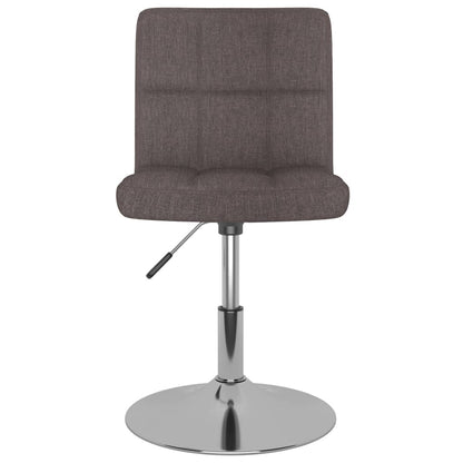 vidaXL Esszimmerstühle 4 Stk. Drehbar Taupe Stoff