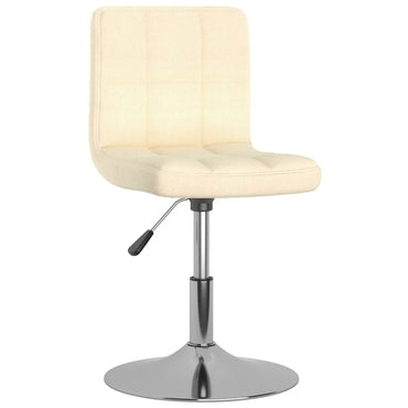 vidaXL Chaises de salle à manger pivotantes 6 pcs Crème Tissu