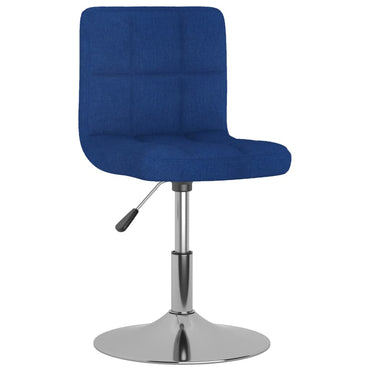 vidaXL Chaises de salle à manger pivotantes 6 pcs Bleu Tissu