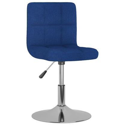 vidaXL Chaises de salle à manger pivotantes 6 pcs Bleu Tissu