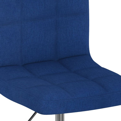 vidaXL Chaises de salle à manger pivotantes 6 pcs Bleu Tissu