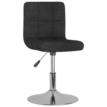 vidaXL Esszimmerstühle 6 Stk. Drehbar Schwarz Stoff