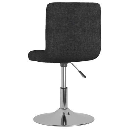 vidaXL Esszimmerstühle 6 Stk. Drehbar Schwarz Stoff