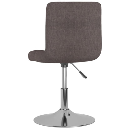 vidaXL Esszimmerstühle 6 Stk. Drehbar Taupe Stoff