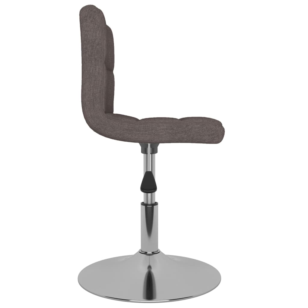 vidaXL Esszimmerstühle 6 Stk. Drehbar Taupe Stoff