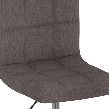 vidaXL Esszimmerstühle 6 Stk. Drehbar Taupe Stoff