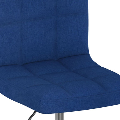 vidaXL Esszimmerstuhl Drehbar Blau Stoff