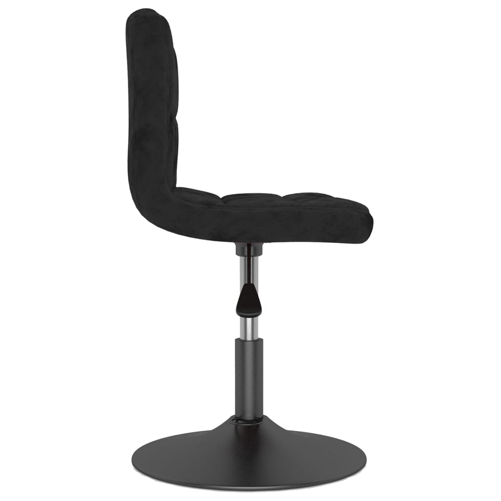 vidaXL Esszimmerstühle 6 Stk. Drehbar Schwarz Samt