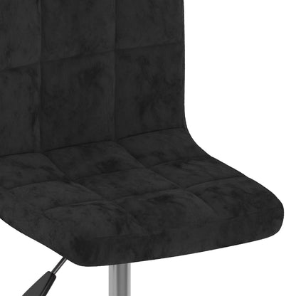 vidaXL Esszimmerstühle 6 Stk. Drehbar Schwarz Samt