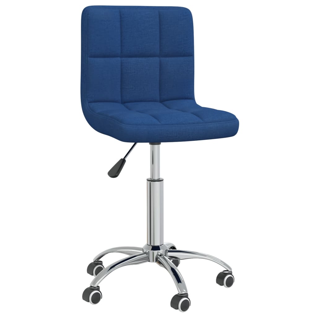 vidaXL Esszimmerstuhl Drehbar Blau Stoff