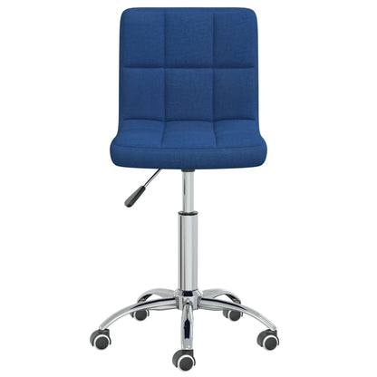 vidaXL Esszimmerstuhl Drehbar Blau Stoff