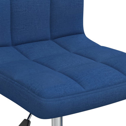 vidaXL Esszimmerstuhl Drehbar Blau Stoff