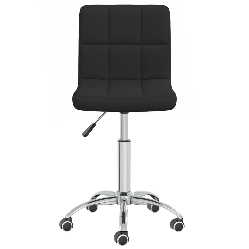 vidaXL Esszimmerstuhl Drehbar Schwarz Stoff