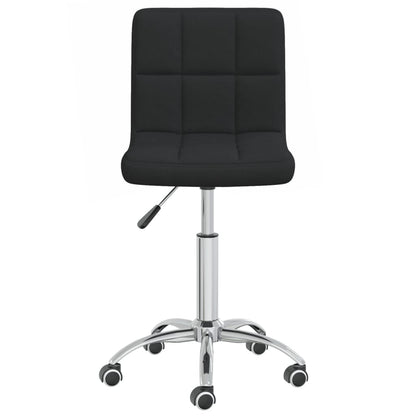 vidaXL Esszimmerstuhl Drehbar Schwarz Stoff