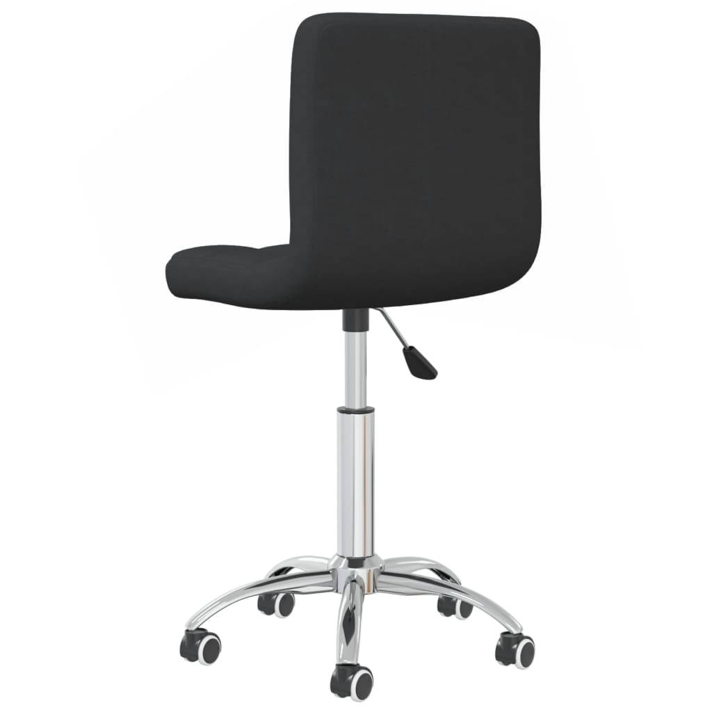 vidaXL Esszimmerstuhl Drehbar Schwarz Stoff