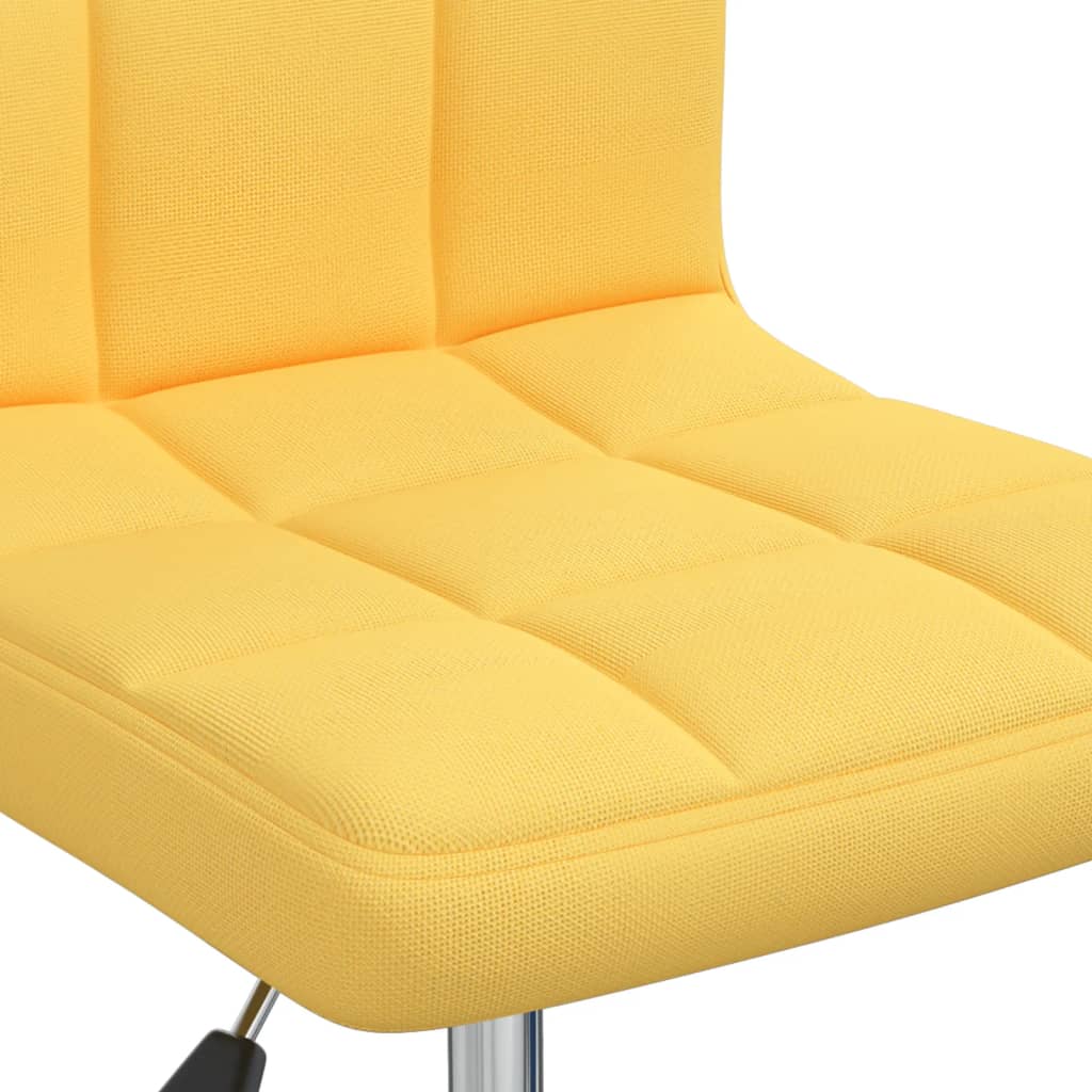 vidaXL Esszimmerstuhl Drehbar Senfgelb Stoff