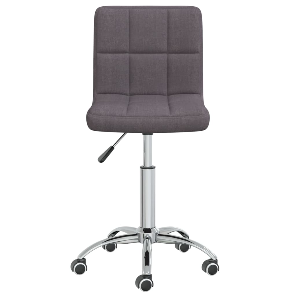 vidaXL Chaise de salle à manger pivotante en tissu taupe