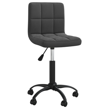 vidaXL Chaise de salle à manger pivotante velours noir