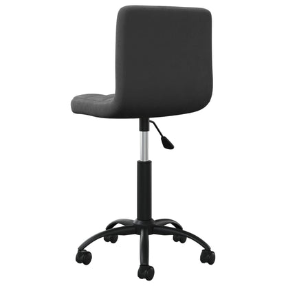 vidaXL Chaise de salle à manger pivotante velours noir