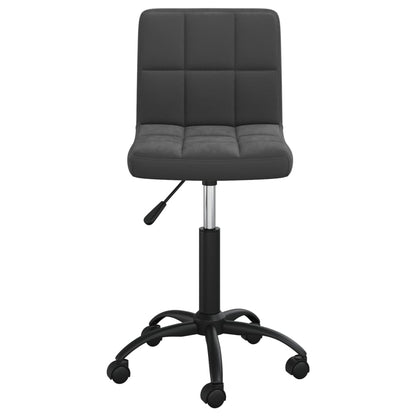 vidaXL Chaise de salle à manger pivotante velours noir