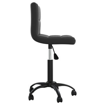 vidaXL Chaise de salle à manger pivotante velours noir