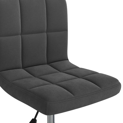 vidaXL Chaise de salle à manger pivotante velours noir