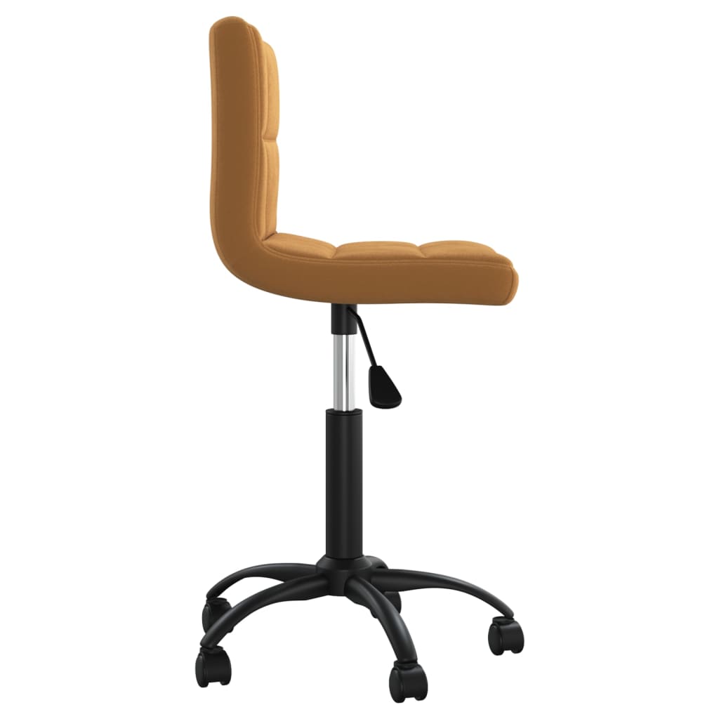 vidaXL Chaise de salle à manger pivotante velours marron