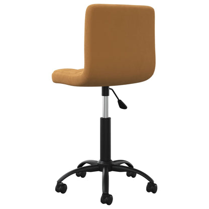 vidaXL Chaise de salle à manger pivotante velours marron
