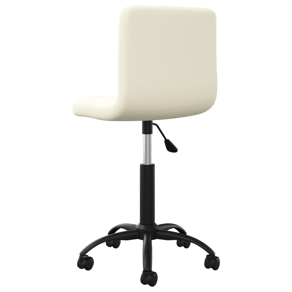 vidaXL Chaise de salle à manger pivotante crème velours