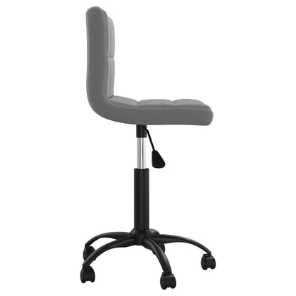 vidaXL Chaise de salle à manger pivotante velours gris foncé