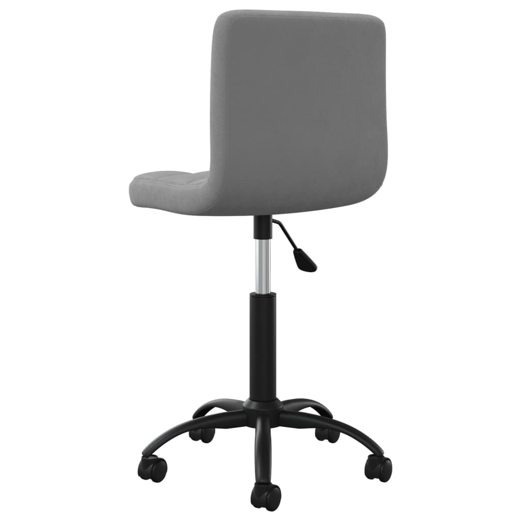 vidaXL Chaise de salle à manger pivotante velours gris foncé