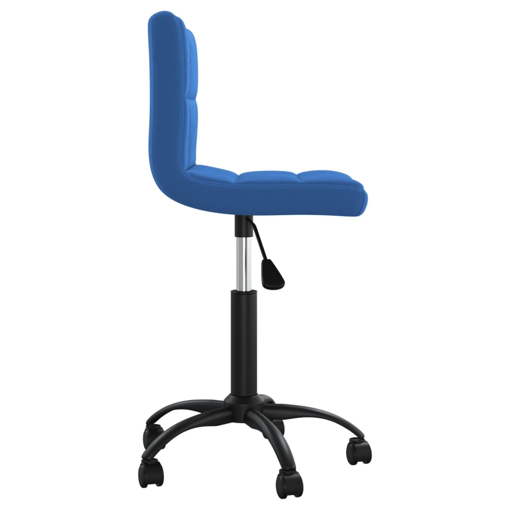 vidaXL Chaise de salle à manger pivotante velours bleu