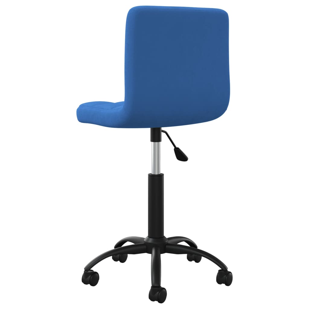 vidaXL Chaise de salle à manger pivotante velours bleu