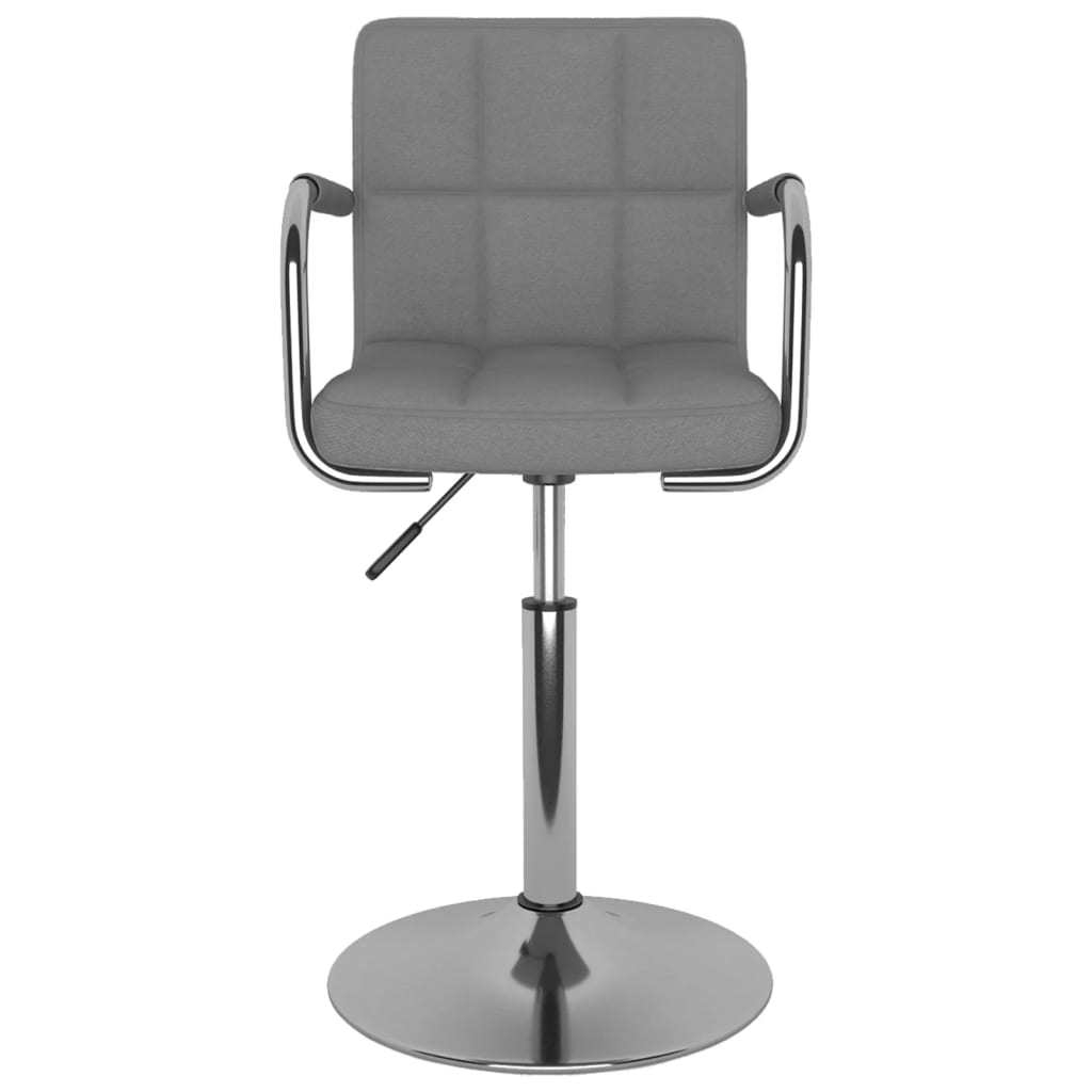 vidaXL Chaise de salle à manger gris clair tissu