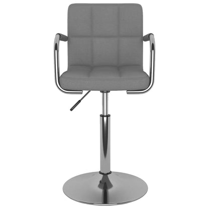 vidaXL Chaise de salle à manger gris clair tissu