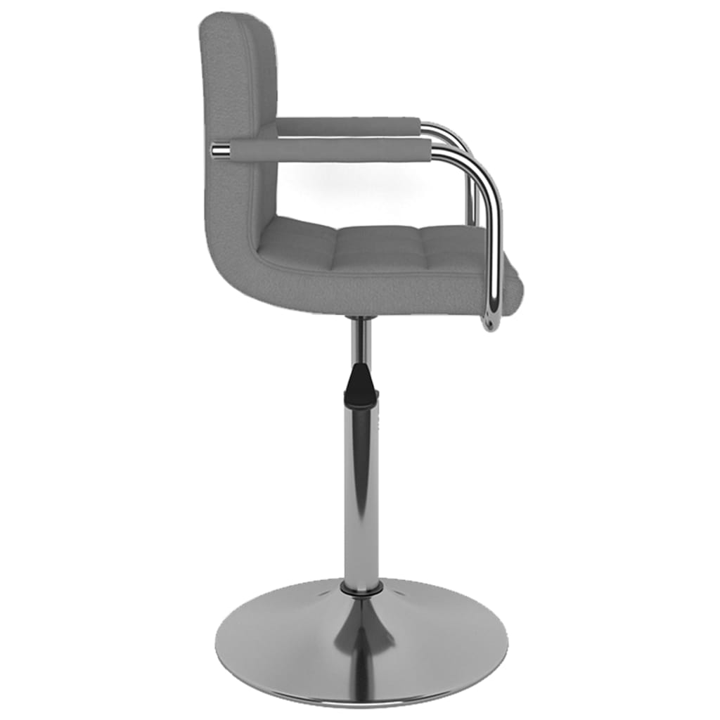 vidaXL Chaise de salle à manger gris clair tissu