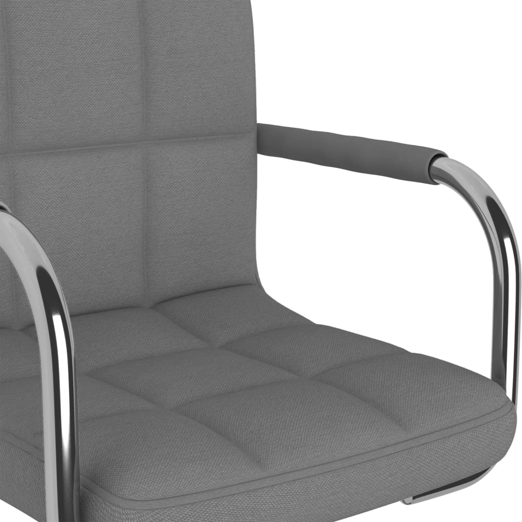 vidaXL Chaise de salle à manger gris clair tissu