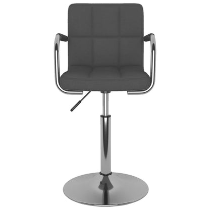 vidaXL Chaise de salle à manger gris foncé tissu