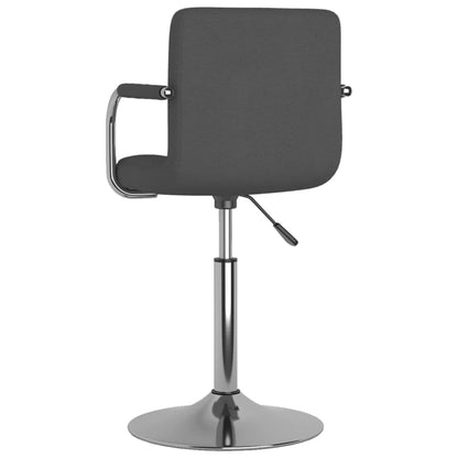 vidaXL Chaise de salle à manger gris foncé tissu