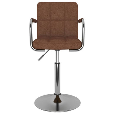 vidaXL Chaise de salle à manger en tissu marron