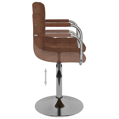 vidaXL Esszimmerstuhl Braun Stoff