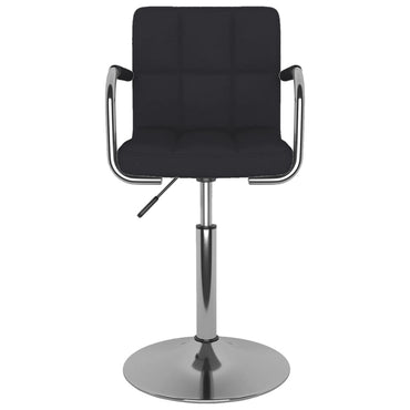 vidaXL Chaise de salle à manger noire en tissu