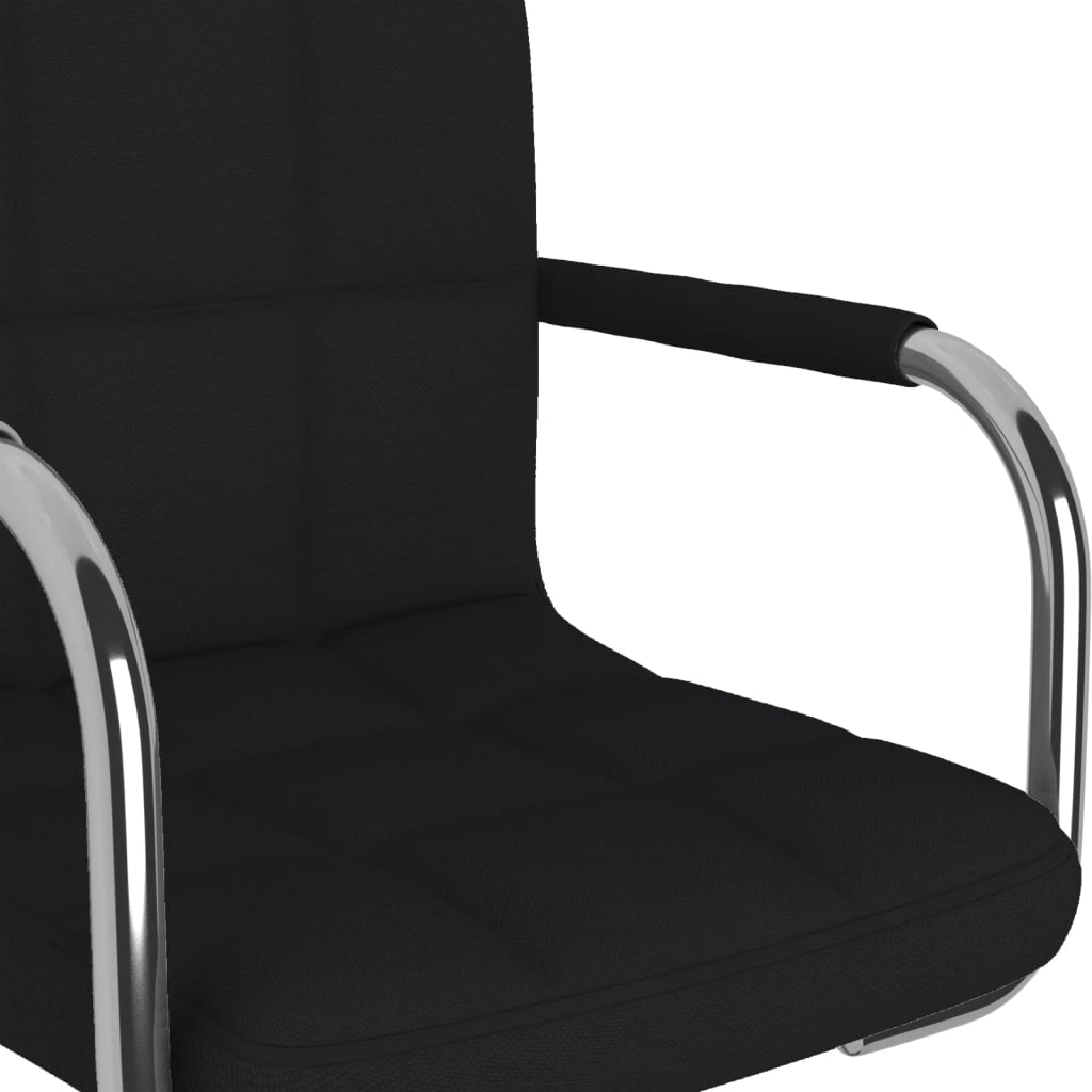 vidaXL Esszimmerstuhl Schwarz Stoff