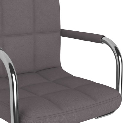 vidaXL Chaise de salle à manger Taupe Tissu