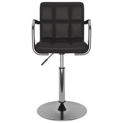 vidaXL Chaise de salle à manger noire en similicuir