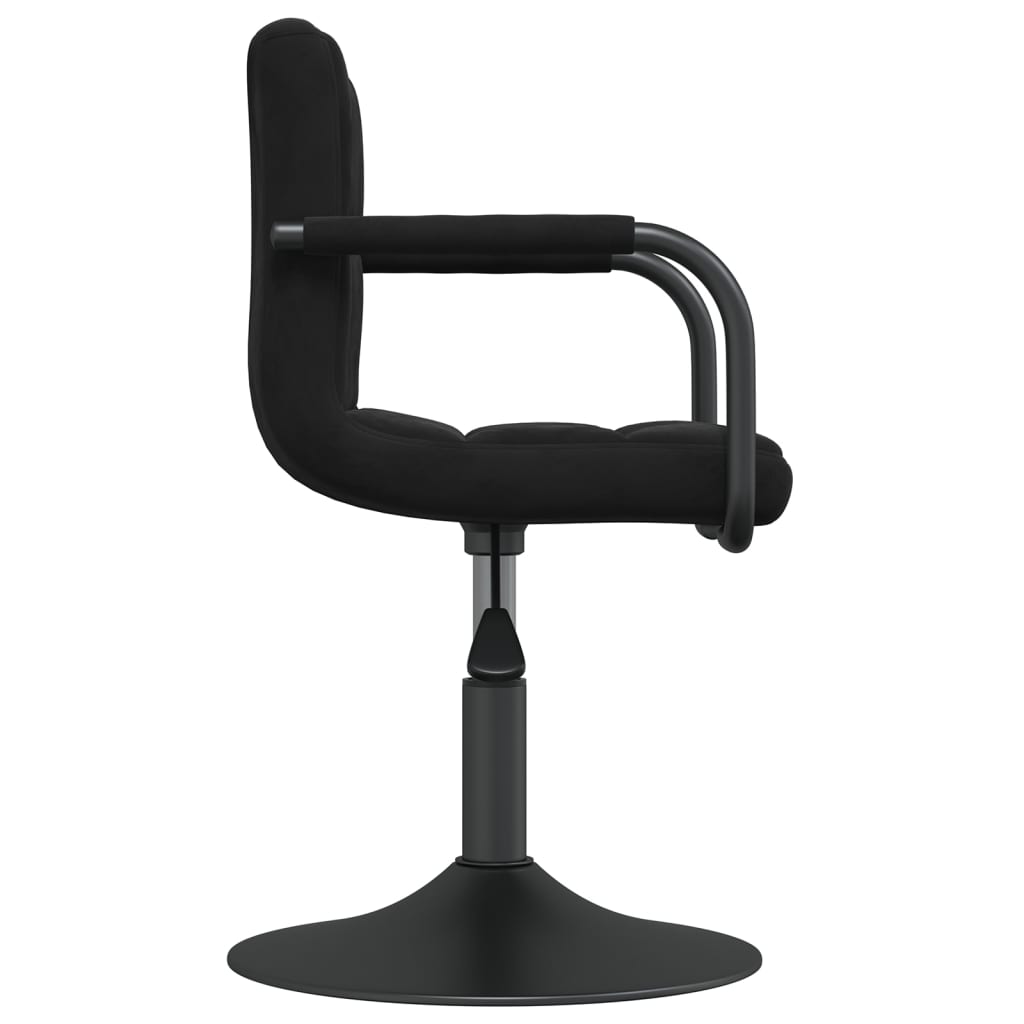 vidaXL Esszimmerstuhl Schwarz Samt