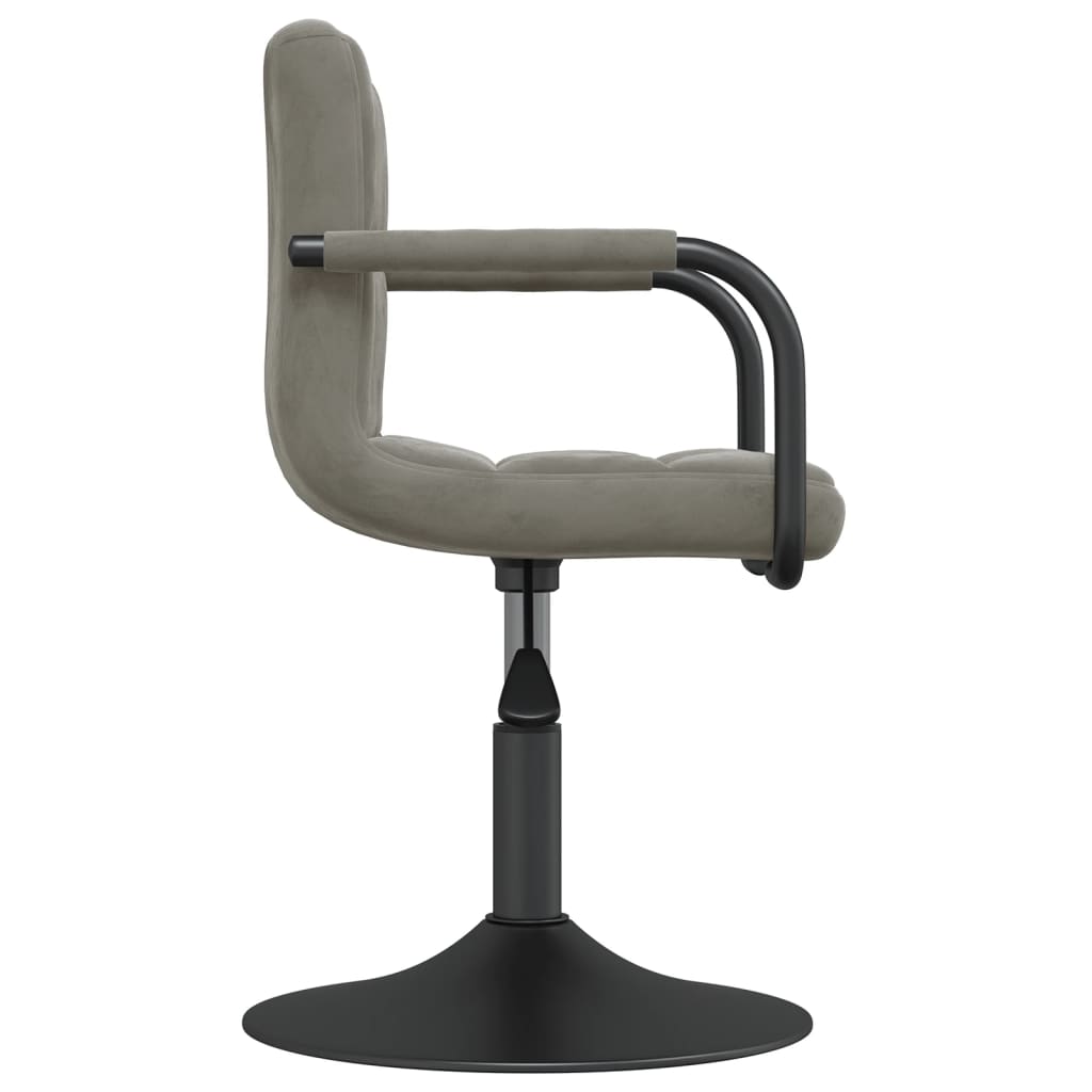vidaXL Chaise de salle à manger gris clair velours